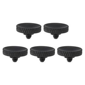 Zaplyte 655692240724 Camera Shutter Button 5pcs Release Knurled Matte Black