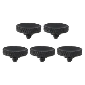 Zaplyte 655692240724 Camera Shutter Button 5pcs Release Knurled Matte Black