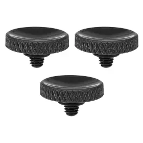 Zaplyte 655692240755 Camera Shutter Button 3pcs Release Knurled Black