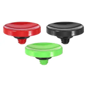 Zaplyte 726215042351 3 X Shutter Release Button Camera Concave Red/black/green