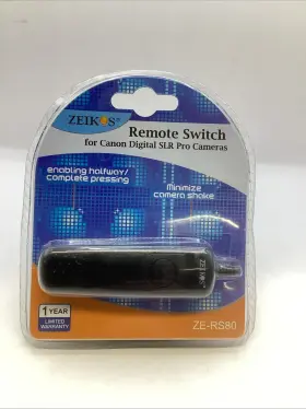 Ze-rs80 Zeikos Remote Switch Model For Canon Digital Slr Pro Cameras