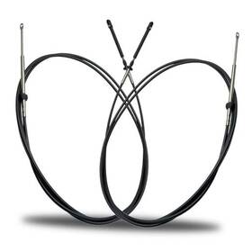 Zyamstr 0173112 2pcs 12ft Throttle Shift Remote Control Cable Compatible With Johnson Evinrude