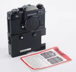 Black Leitz Leicaflex SL-2 Body + Motor, No Battery PACK/223192 Used. Price: $500.00.