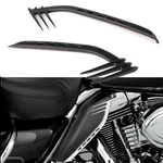 Black Mid-frame Air Deflectors Accents Trims For Harley Touring Road King Flhr New. Price: $26.43.