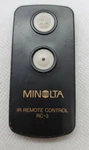 Minolta RC-3 Wireless Infrared Remote Control Used. Price: $9.91.