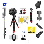 72" Monopod Remote +12" Carbon Fiber Tripod For Nikon D3000 D3100 D5000 New. Price: $56.72.
