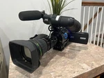 Jvc GY-HM750 Prohd Shoulder Solid State Camcorder With Fujinon Hts 18X Lens Used. Price: $1750.00.