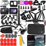 Gopro Hero 13 12 11 10 9 Accessories Kit: Waterproof Case, Screen Protector New. Price: $62.43.