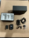 Pluto Remote Shutter Release System For Camera, Black With Accessories Open. Price: $45.00.