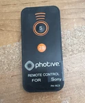 Photive PH-RC5 Wireless Remote Control Shutter Release For Sony Camera Used. Price: $11.00.