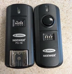 Neewer FC-16 Flash Trigger & Receiver For Nikon Dslr Cameras Used. Price: $19.99.