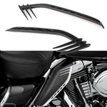 Black Mid-frame Air Deflectors Accents Trims For Harley Touring Road King Flhr New. Price: $26.43.