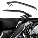 Black Mid-frame Air Deflectors Accents Trims For Harley Touring Road King Flhr New. Price: $26.43.