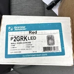 System Sensor P2GRKLED Red Wall Horn Strobe Outdoor Clear Lens New. Price: $65.23.