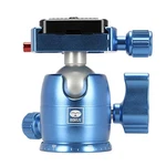 Sirui B-00 Aluminum Mini Ball Head With TY-C10 Plate, 11 Lb Capacity, Blue New. Price: $59.90.