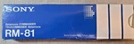 Sony RM-81 Betamovie Remote Commander RM81 1983 Original Box Vintage Japan For. Price: $39.00.