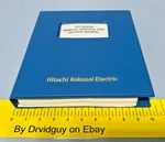 Hitachi Model RU-1500JY Remote Control Unit Service Manual New. Price: $99.99.