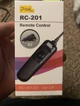 Pixel RC-201/E3 Wired Remote Control For Canon Type RS-60E3. Pentax Samsung New. Price: $7.00.