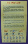 Your 1946 New York Football Giants Roster Pamphlet / Booklet. Price: $50.00.