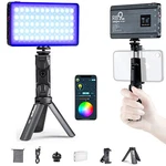 Weeylite RB9 Rgb Led Video Light Portable Fill 2500-8500K With Tripod New. Price: $79.99.