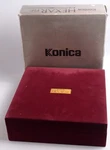 Orginal Box For Camera Set Konica Hexar Rf Black Profesional, Flash Case, Paper. Price: $20.00.
