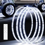 Wheel Ring Lights Double Row Pure White 4PCS Remote Control RLWH2R-17 Ehaho New. Price: $259.99.